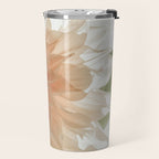 Oh Hello happy pink dahlia flower photograph Travel Mug Gallery Image 2