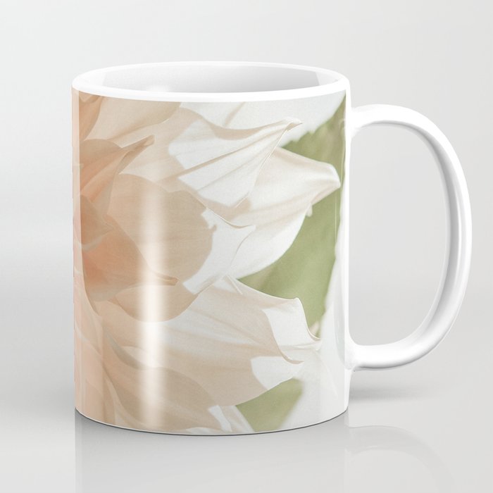Oh Hello happy pink dahlia flower photograph Coffee Mug Gallery Image 1
