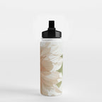 Oh Hello happy pink dahlia flower photograph Water Bottle Gallery Image 2