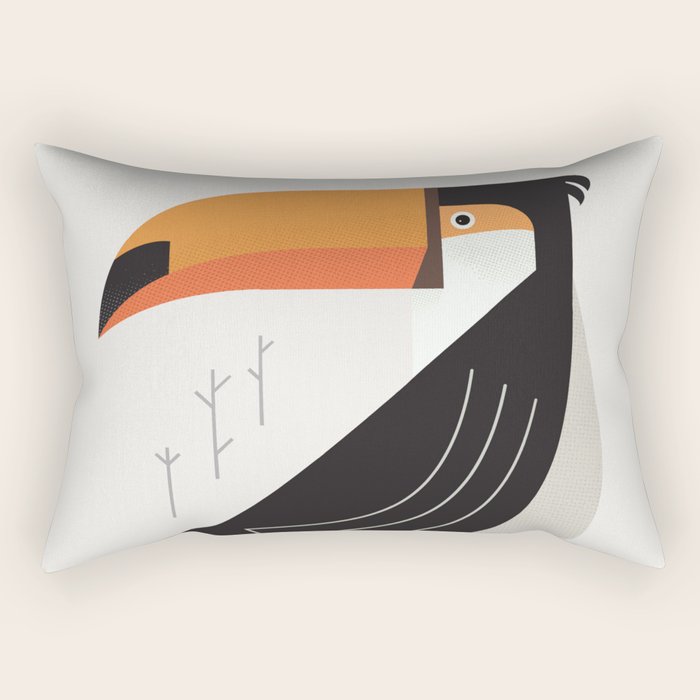 Toucan, Bird of South America Rectangular Pillow Gallery Image 2