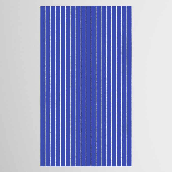 Minimal Arch XXI Bright Blue Modern Geometric Lines Tablecloth Gallery Image 2