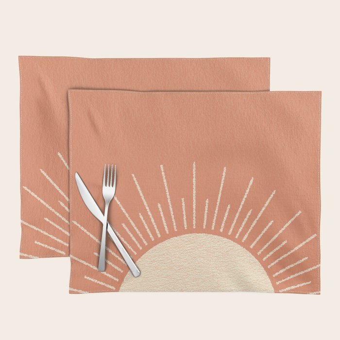 Sunrise pink Placemat Gallery Image 1