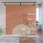 Sunrise pink Wall Mural Gallery Image 1