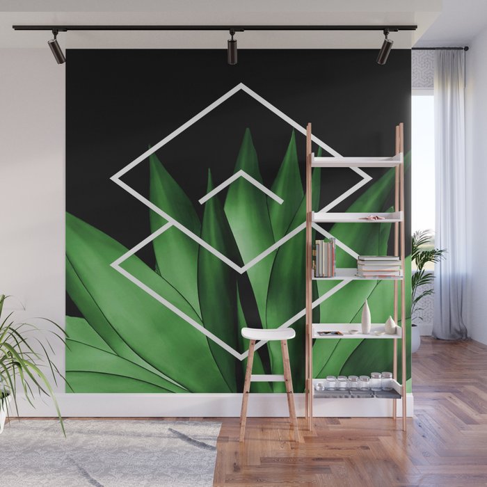 Agave geometrics III Wall Mural Gallery Image 1