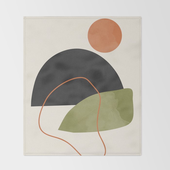 abstract minimal 64 Throw Blanket Gallery Image 2