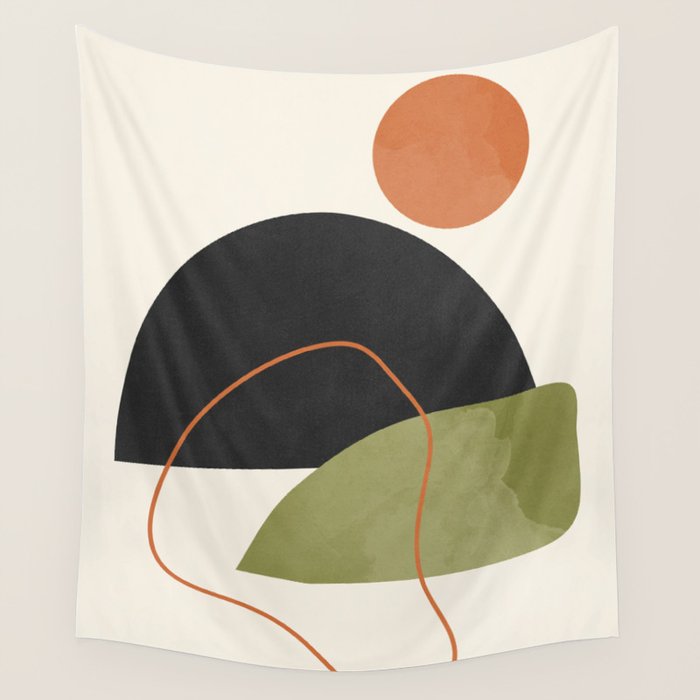 abstract minimal 64 Wall Tapestry Gallery Image 4