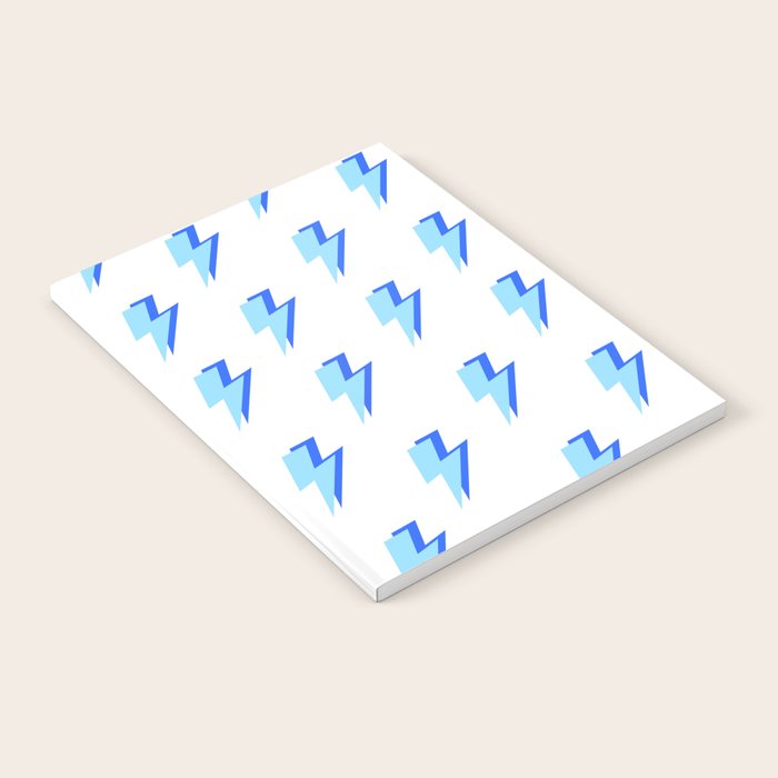 Blue Lightning Bolts Notebook Gallery Image 2