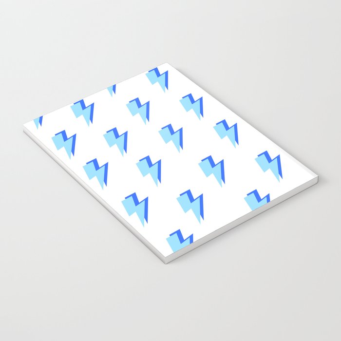 Blue Lightning Bolts Notebook Gallery Image 3