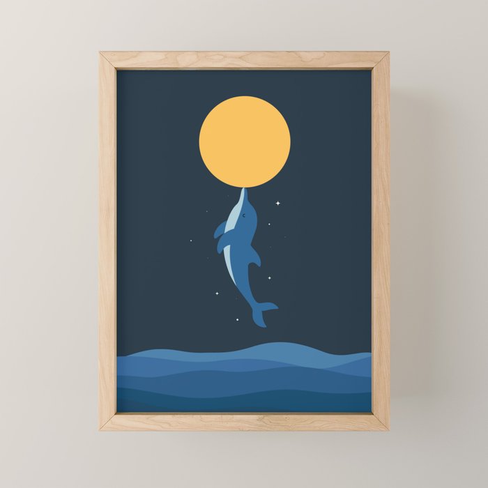 Kiss The Moon Mini Art Print Gallery Image 1