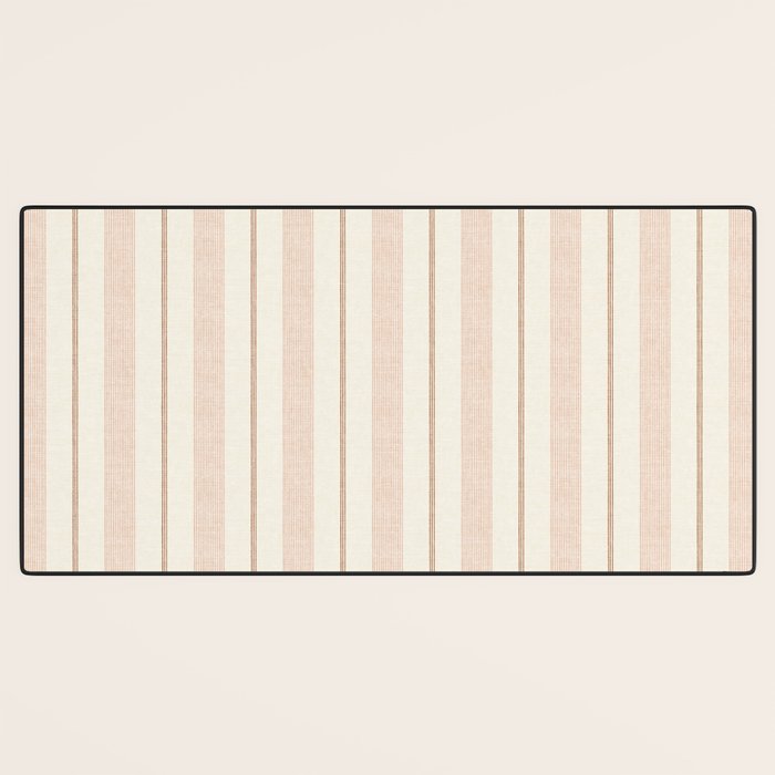 ivy stripes - cream, rust and terracotta Desk Mat Gallery Image 3