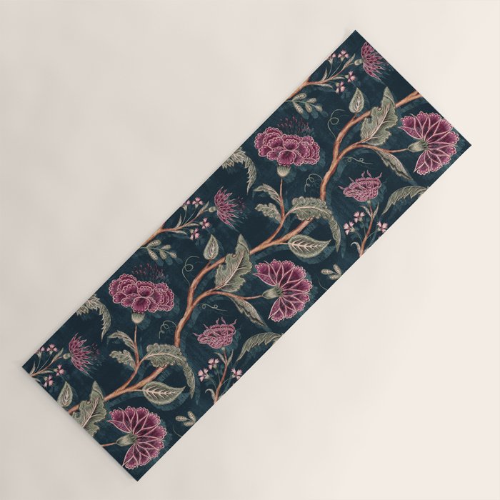 Indienne Vine - Midnight Velvet  Yoga Mat Gallery Image 1