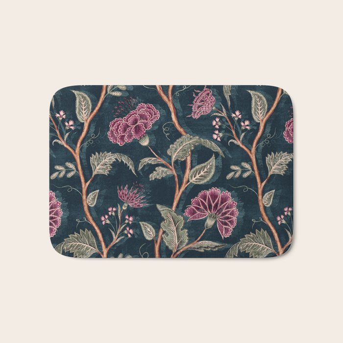 Indienne Vine - Midnight Velvet  Bath Mat Gallery Image 1