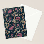 Indienne Vine - Midnight Velvet  Stationery Card Gallery Image 2