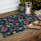 Indienne Vine - Midnight Velvet  Outdoor Rug Gallery Image 2