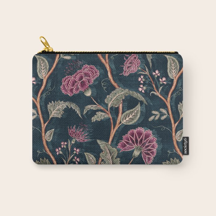 Indienne Vine - Midnight Velvet  Carry All Pouch Gallery Image 1