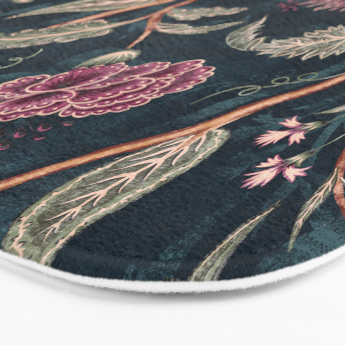 Indienne Vine - Midnight Velvet  Bath Mat Gallery Image 3