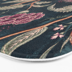 Indienne Vine - Midnight Velvet  Bath Mat Gallery Image 3