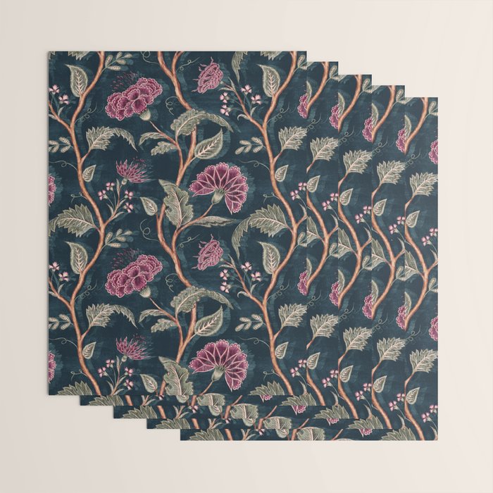Indienne Vine - Midnight Velvet  Wrapping Paper Gallery Image 3