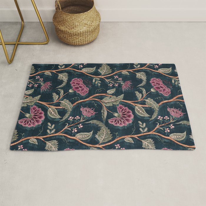 Indienne Vine - Midnight Velvet  Rug Gallery Image 1
