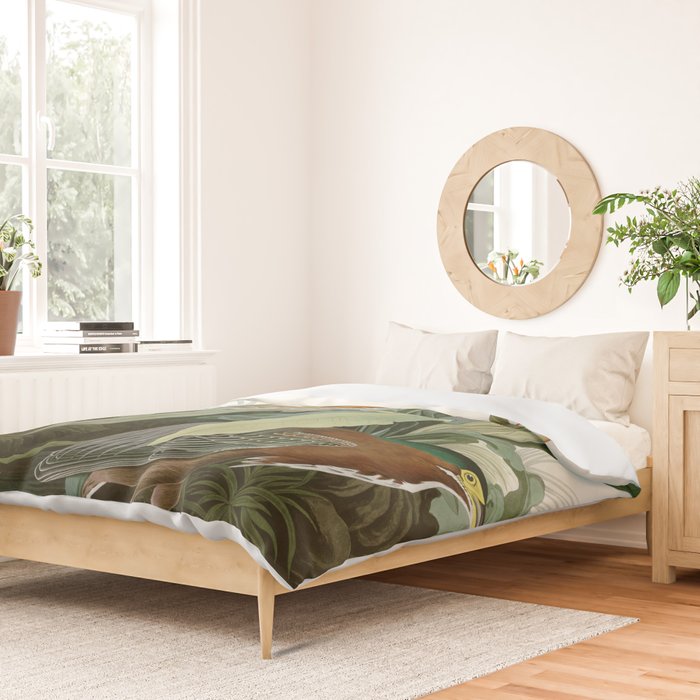 Green Heron - John James Audubon Birds of America Duvet Cover Gallery Image 2