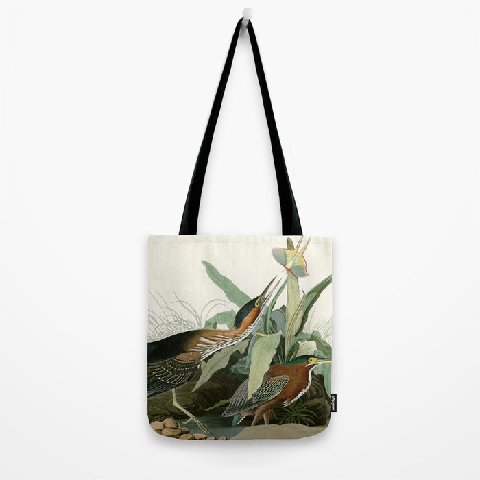 Green Heron - John James Audubon Birds of America Tote Bag Gallery Image 2