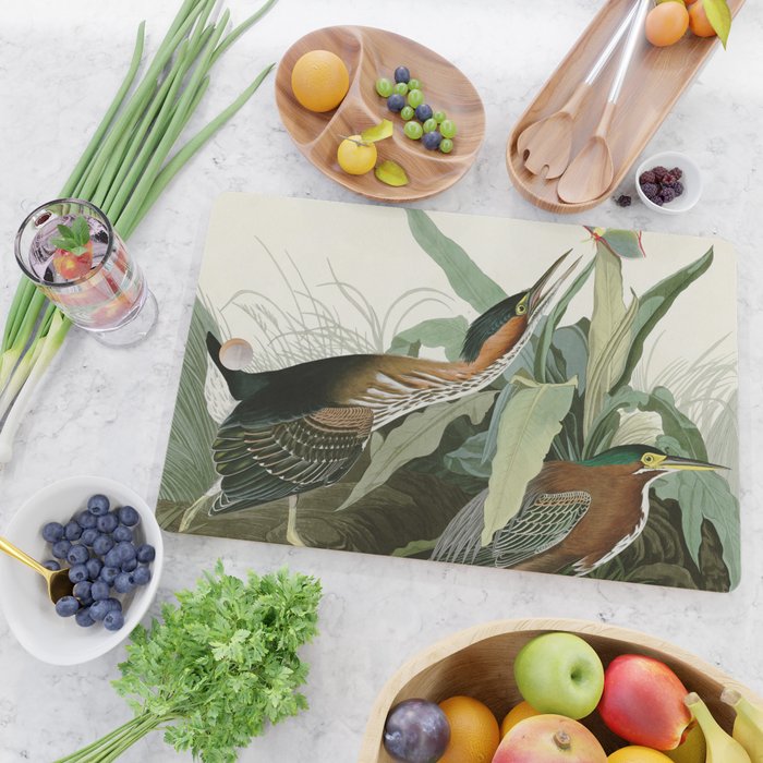 Green Heron - John James Audubon Birds of America Cutting Board Gallery Image 2