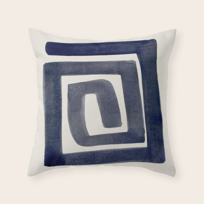 Blue Secret Throw Pillow Gallery Image 6