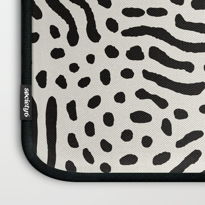 Sunset & Spots: Mid Century Abstraction Laptop Sleeve Gallery Image 3