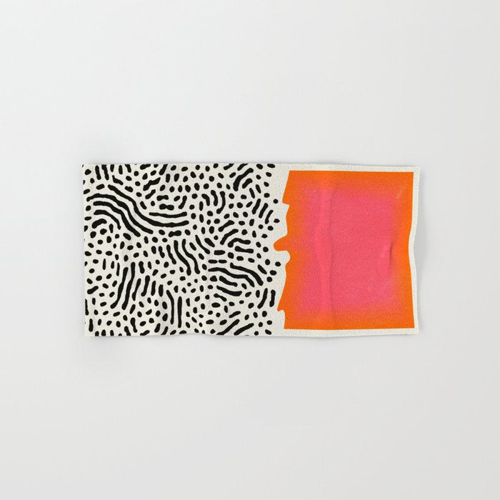 Sunset & Spots: Mid Century Abstraction Bath Towel Gallery Image 1