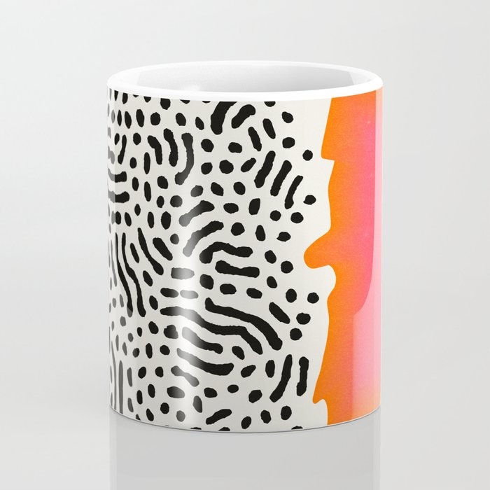 Sunset & Spots: Mid Century Abstraction Coffee Mug Gallery Image 4