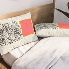Sunset & Spots: Mid Century Abstraction Pillow Sham Gallery Image 2