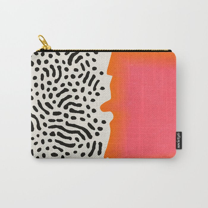 Sunset & Spots: Mid Century Abstraction Carry All Pouch Gallery Image 1