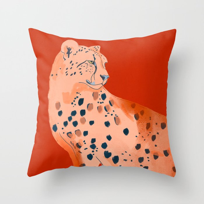 Cheetah 17 Throw Pillow Gallery Image 6