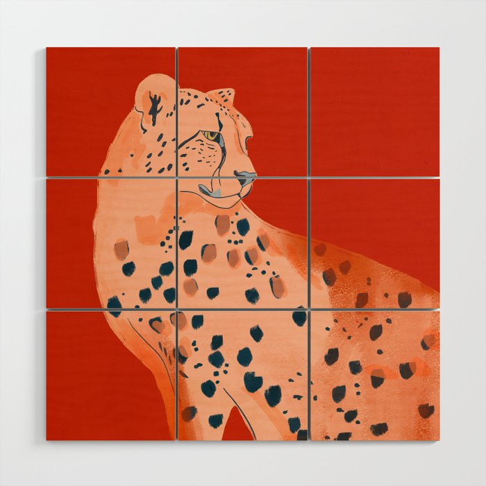 Cheetah 17 Wood Wall Art Gallery Image 1