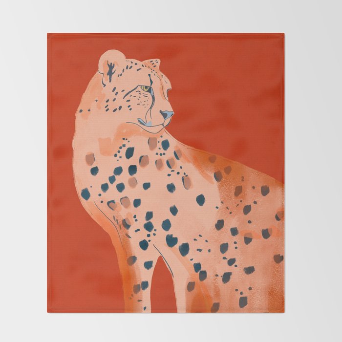 Cheetah 17 Throw Blanket Gallery Image 2