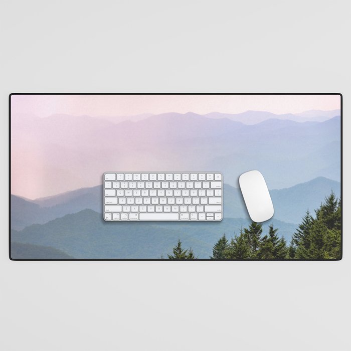 Smoky Mountain Pastel Sunset II Desk Mat Gallery Image 1