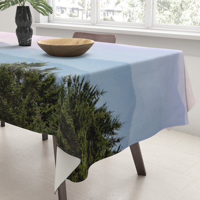 Smoky Mountain Pastel Sunset II Tablecloth Gallery Image 3