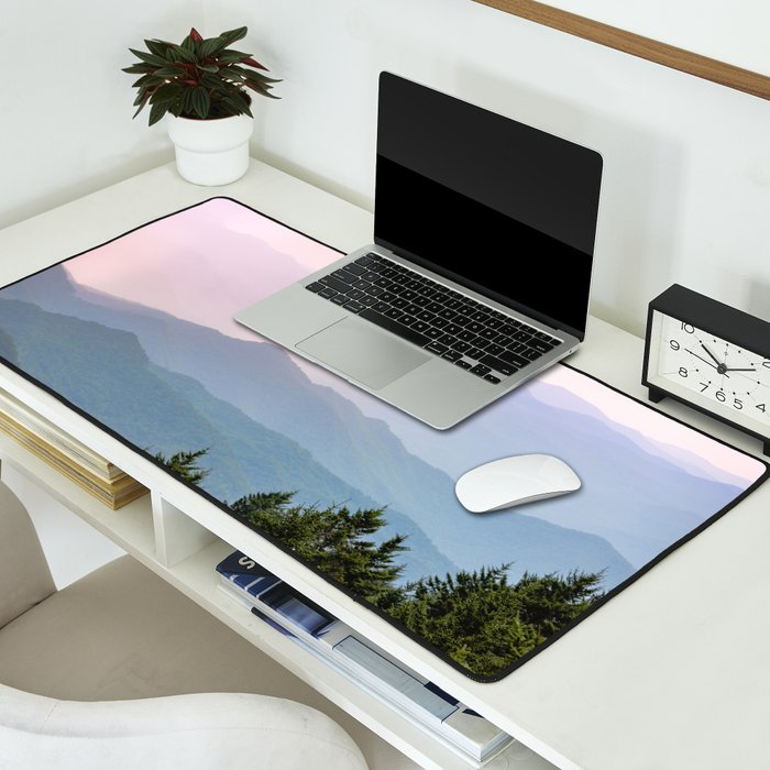 Smoky Mountain Pastel Sunset II Desk Mat Gallery Image 2