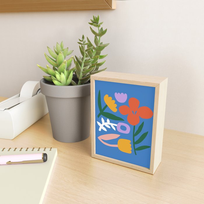 Retro spring flower nature drawing Mini Art Print Gallery Image 2