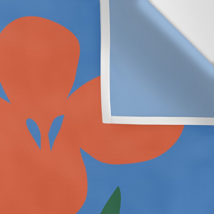 Retro spring flower nature drawing Wall Tapestry Gallery Image 3