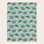 Hedgehog Turquoise Poster Gallery Image 4