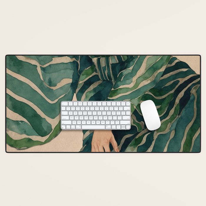Figurative Illustration Woman Desk Mat Gallery Image 1