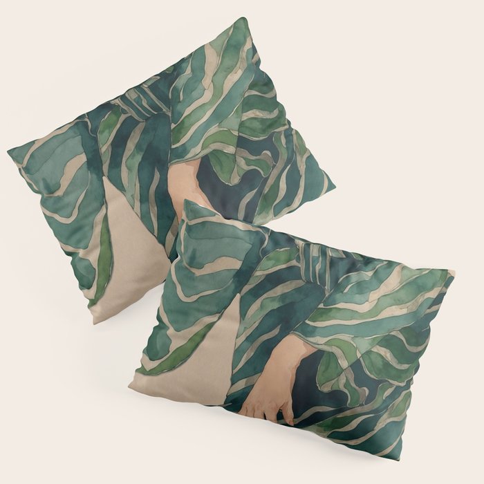 Figurative Illustration Woman Pillow Sham Gallery Image 1