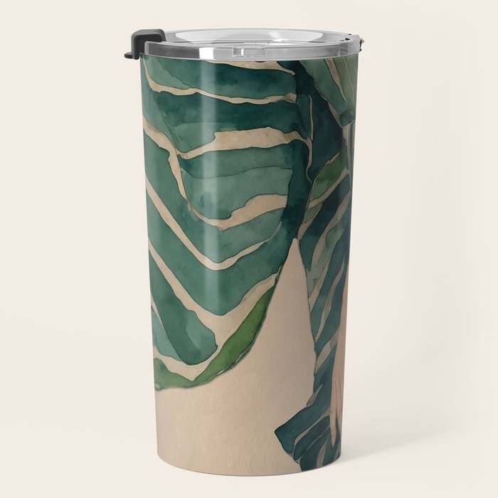 Figurative Illustration Woman Travel Mug Gallery Image 3