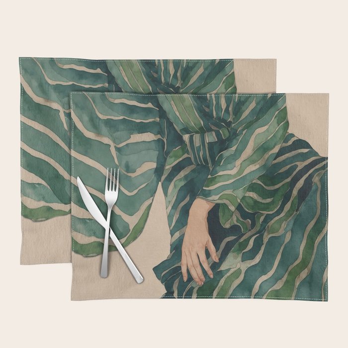 Figurative Illustration Woman Placemat Gallery Image 1