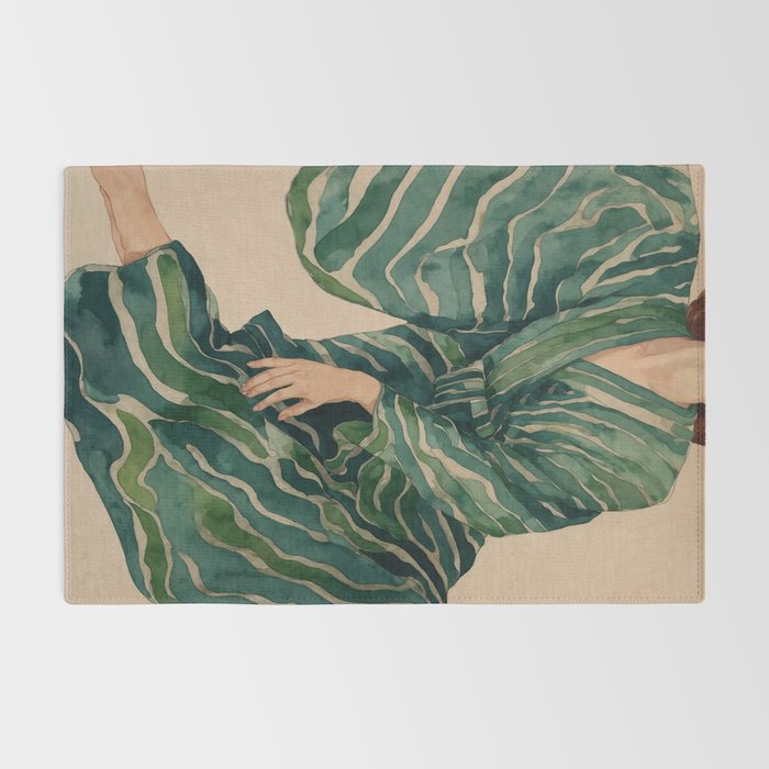 Figurative Illustration Woman Rug Gallery Image 2