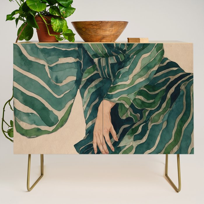 Figurative Illustration Woman Credenza Gallery Image 1
