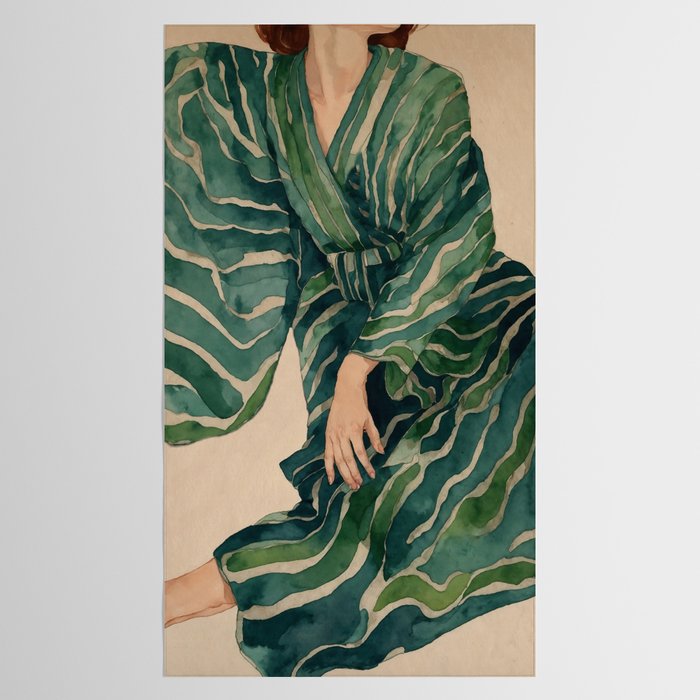 Figurative Illustration Woman Tablecloth Gallery Image 2