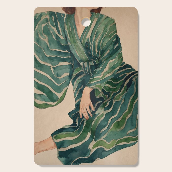 Figurative Illustration Woman Cutting Board Gallery Image 1