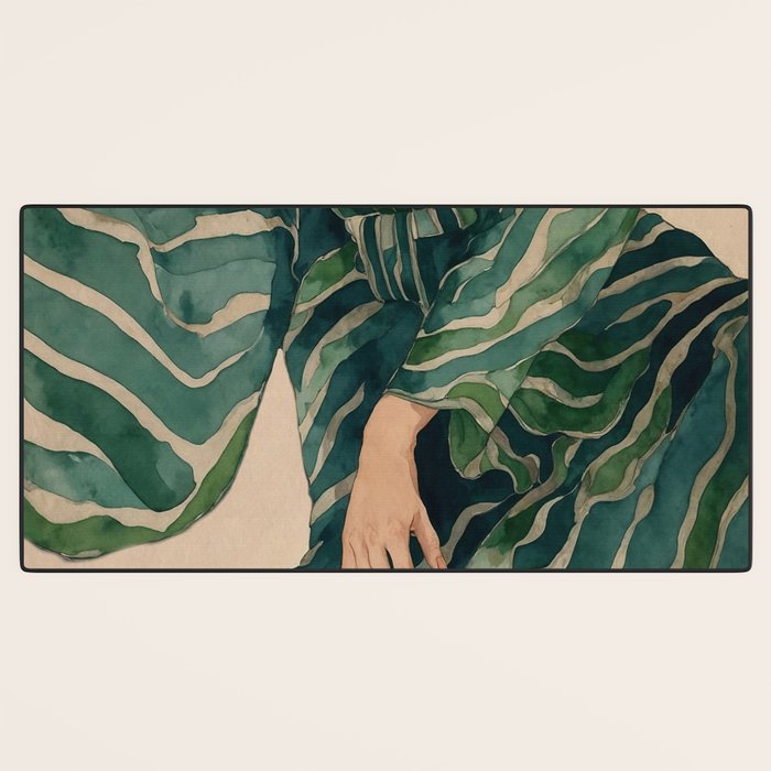 Figurative Illustration Woman Desk Mat Gallery Image 3